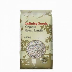 Infinity Organic Green Lentils (500g) - Organic to your door