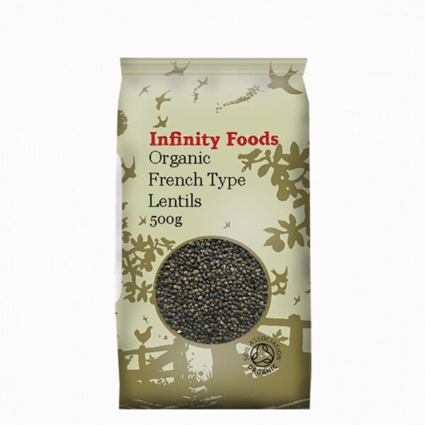 Infinity Organic French Type Lentils (500g) - Organic to your door