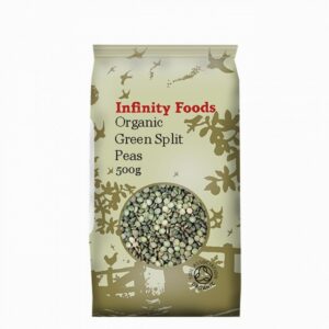 Infinity Organic Green Split Peas (500g) - Organic to your door