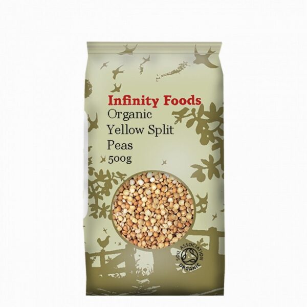 Infinity Organic Yellow Split Peas (500g) - Organic to your door