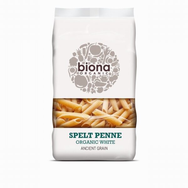 Organic White Spelt Penne (500g) - Organic to your door