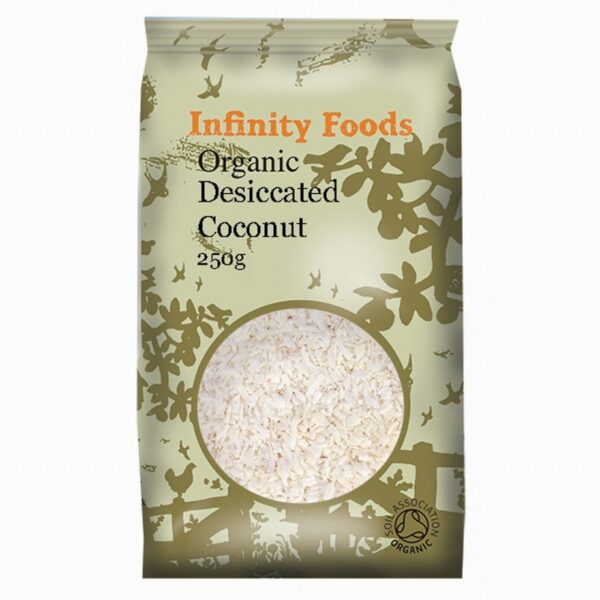 Infinity Organic Dessicated Coconut (250g) - Organic to your door