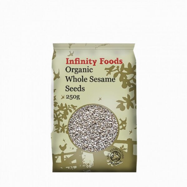 Infinity Organic Whole Sesame Seeds (250g) - Organic to your door