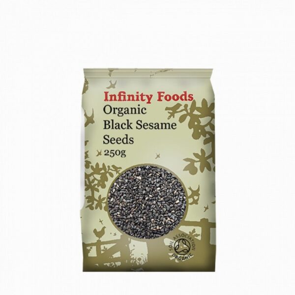 Infinity Organic Black Sesame Seeds (250g) - Organic to your door