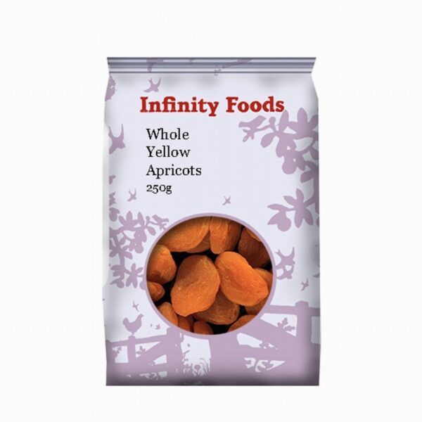 Infinity Whole Yellow Apricots (250g) - Organic to your door