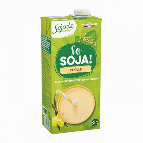 Sojade Organic Soya Milk – Vanilla (1L) - Organic to your door