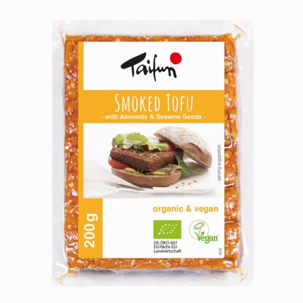 Taifun Organic Tofu – Smoked Almond & Sesame (200g) - Organic to your door