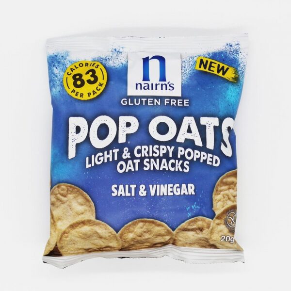 Nairns Pop Oats – Salt & Vinegar (20g) - Organic to your door