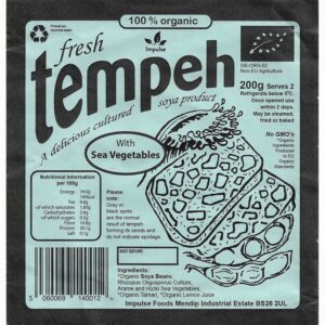 Impulse Foods Organic Tempeh – Seaweed (200g) - Organic to your door