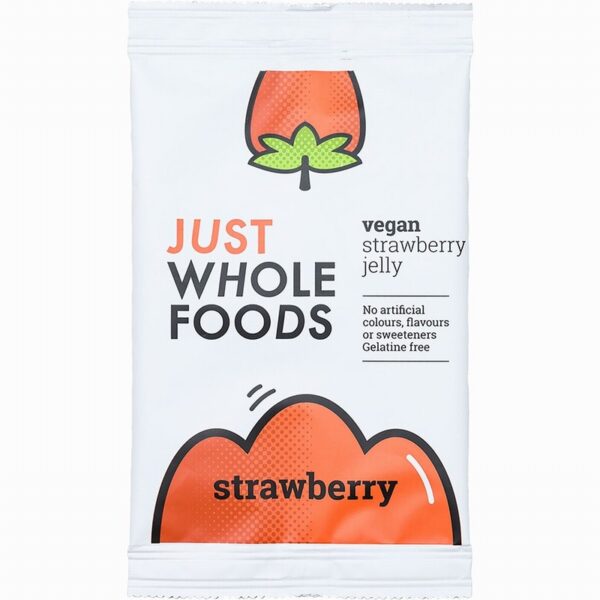 Just Wholefoods Jelly Crystals – Strawberry (85g) - Organic to your door