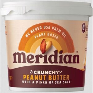 Meridian Peanut Butter – Crunchy with Salt (1kg) - Organic to your door