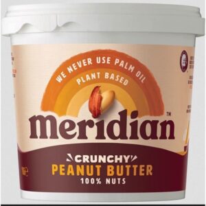 Meridian Peanut Butter – Crunchy  No Salt (1kg) - Organic to your door