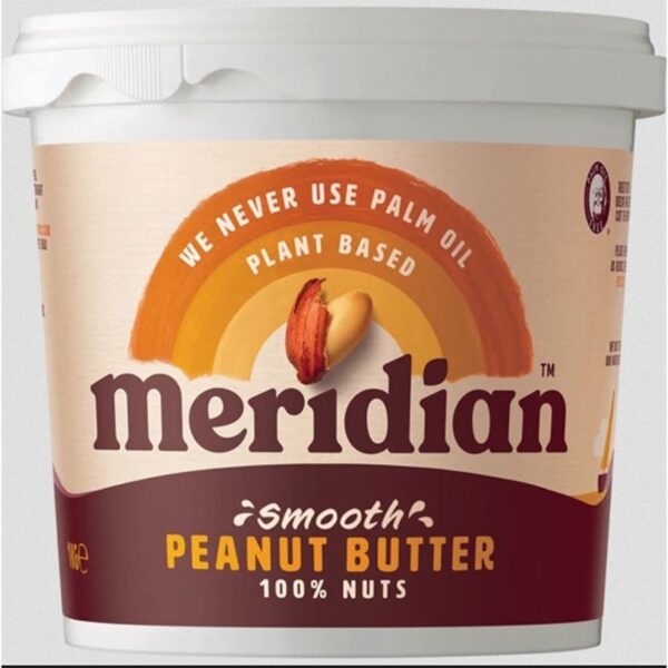 Meridian Peanut Butter – Smooth  No Salt (1kg) - Organic to your door