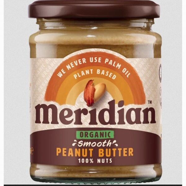 Meridian Organic Peanut Butter – Smooth (280g) - Organic to your door