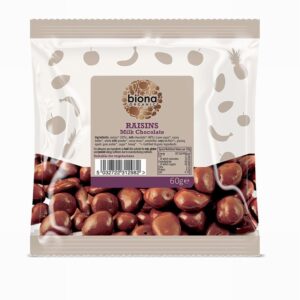Organic Milk Chocolate Coated Raisins (60g) - Organic to your door