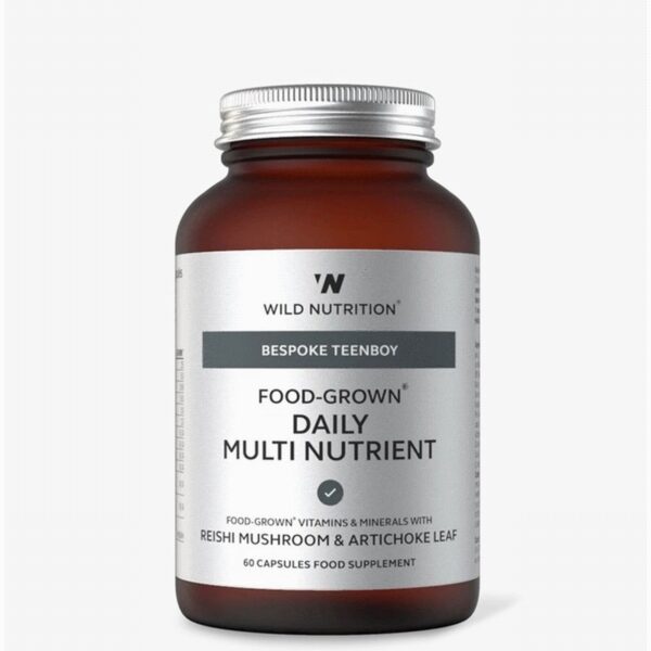 Wild Nutrition Food-Grown Daily Multi Nutrient Teenboy (60s) - Organic to your door