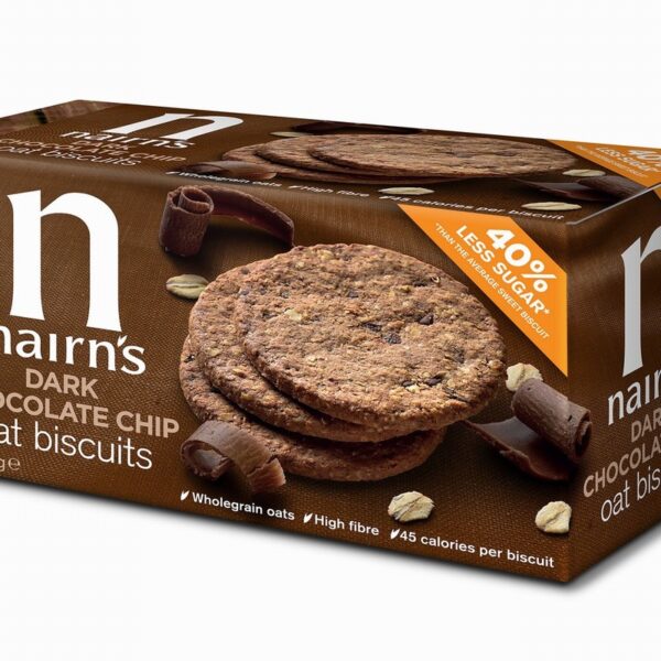 Nairns Oat Biscuits –  Dark Chocolate (200g) - Organic to your door