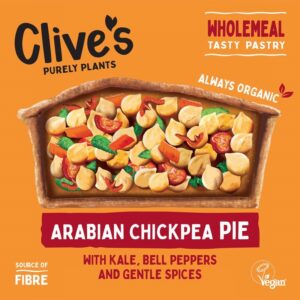 Clive’s Pies Organic Pie – Arabian Chickpea (235g) - Organic to your door