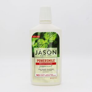 Jason Powersmile® Brightening Peppermint Mouthwash (473ml) - Organic to your door