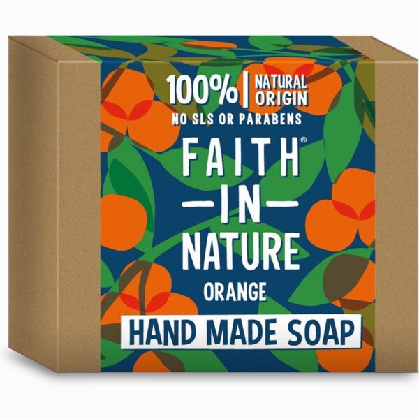 Faith In Nature Soap – Orange (100g) - Organic to your door