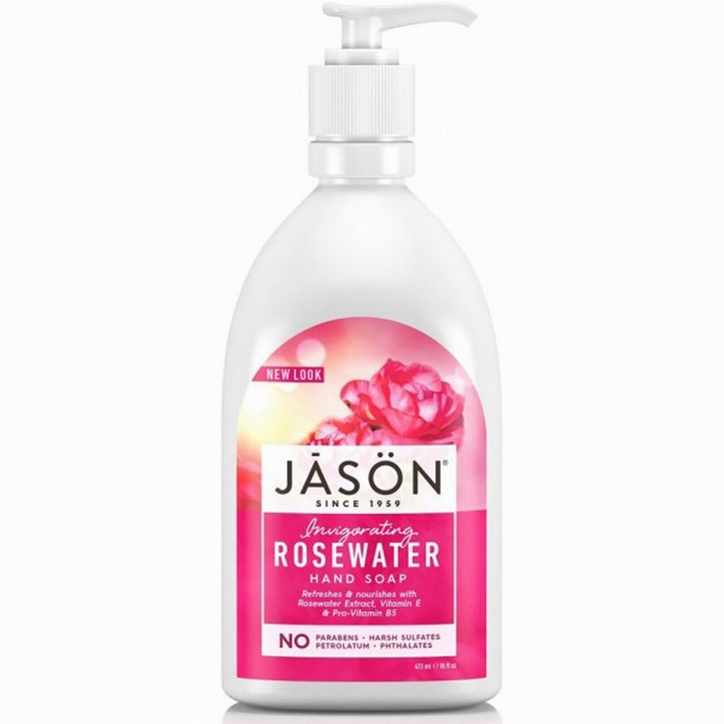 Jason Liquid Soap – Rosewater (473ml) - Organic to your door