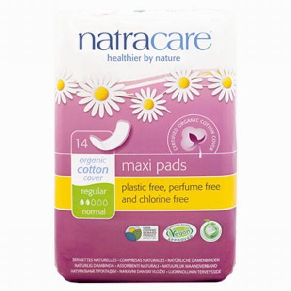 Natracare Organic Maxi Pads – Regular (14s) - Organic to your door