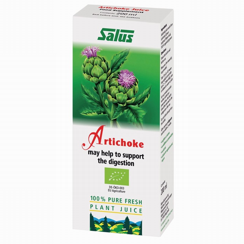 Salus Organic Fresh Plant Juice – Artichoke (200ml) - Organic to your door
