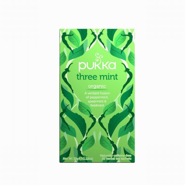 Pukka Organic Tea – Three Mint (20s) - Organic to your door