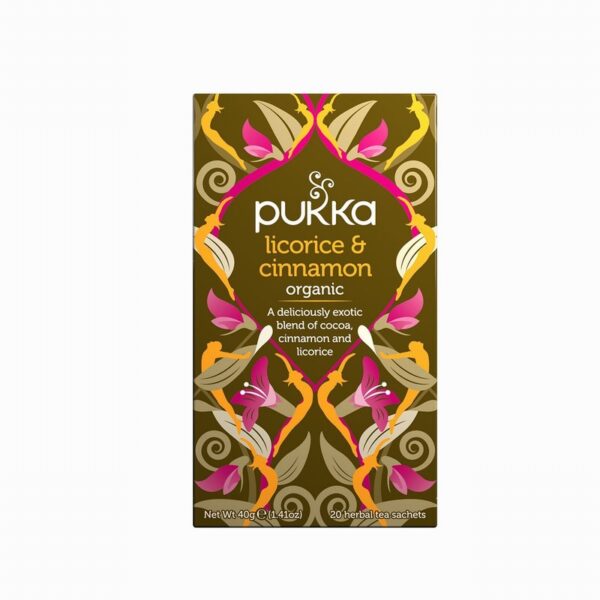 Pukka Organic Tea – Licorice & Cinnamon (20s) - Organic to your door