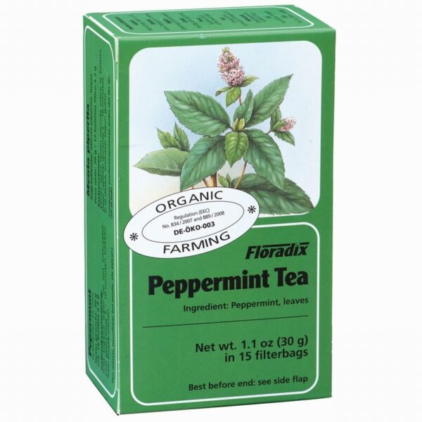 Salus Floradix Organic Tea – Peppermint (15s) - Organic to your door