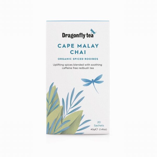 Dragonfly Organic Tea – Cape Malay Rooibos Chai (20s) - Organic to your door