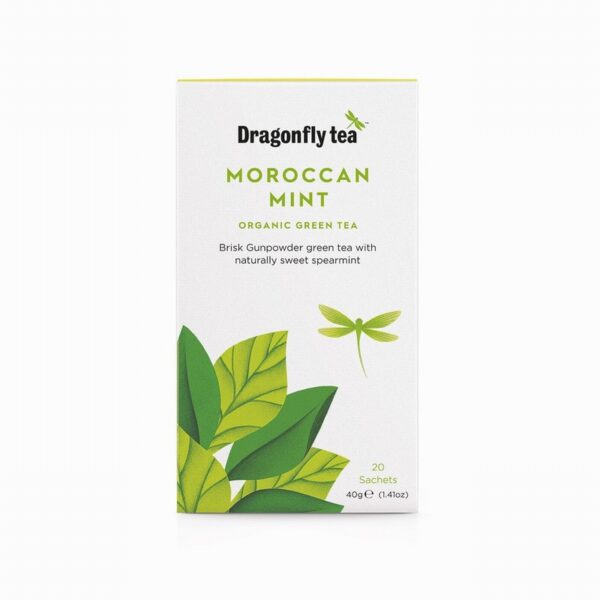 Dragonfly Green Tea – Moroccan Mint (20s) - Organic to your door