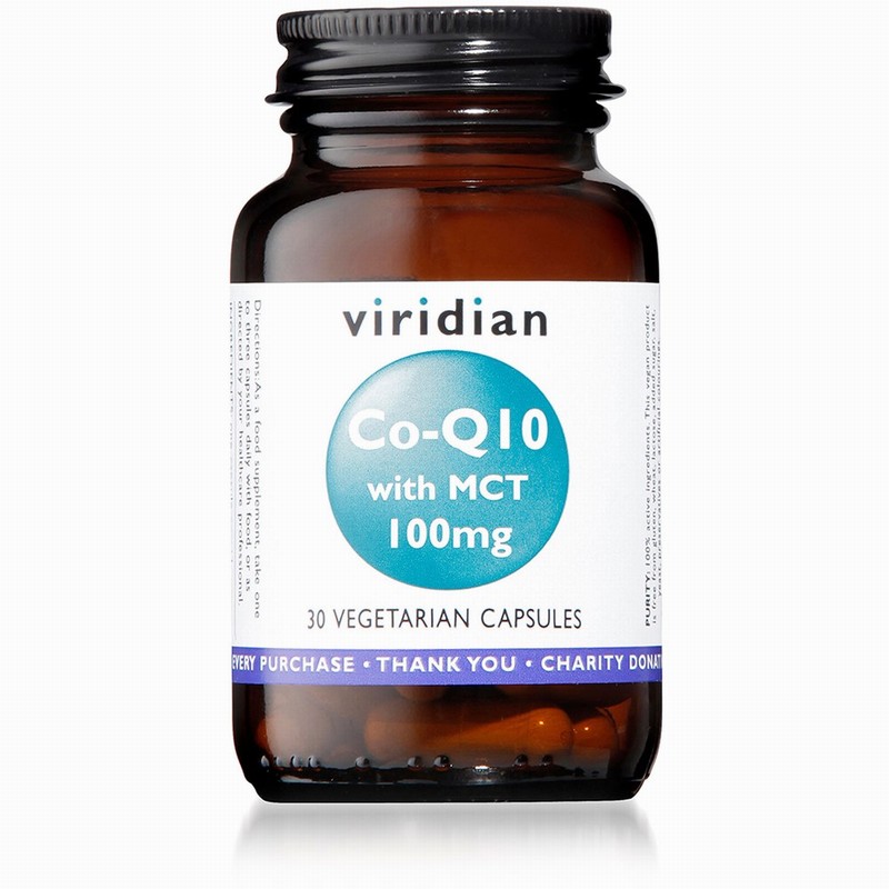 Viridian CoQ10 MCT – 100mg (30) - Organic to your door
