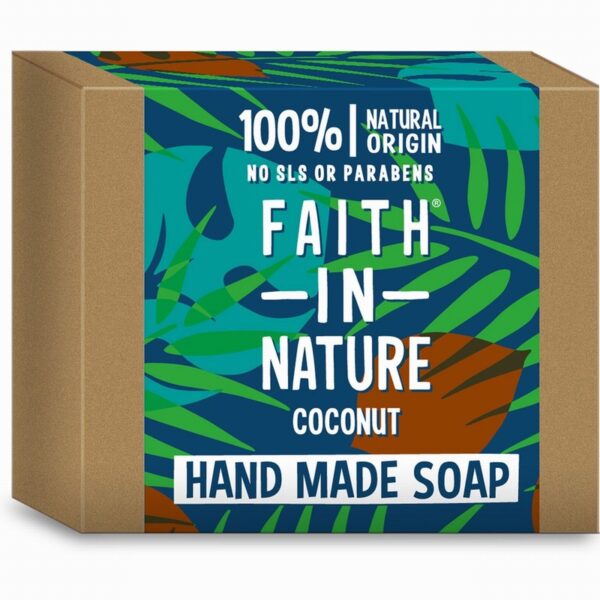 Faith In Nature Soap Bar – Coconut (100g) - Organic to your door