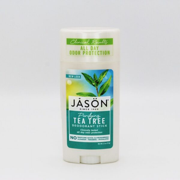 Jasons Deodorant Stick – Tea Tree (71g) - Organic to your door