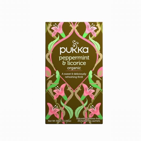 Pukka Organic Tea – Peppermint & Licorice (20s) - Organic to your door