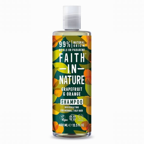 Faith In Nature Shampoo – Grapefruit & Orange (400ml) - Organic to your door