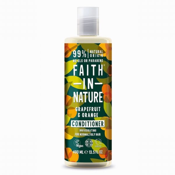 Faith In Nature Conditioner – Grapefruit & Orange (400ml) - Organic to your door