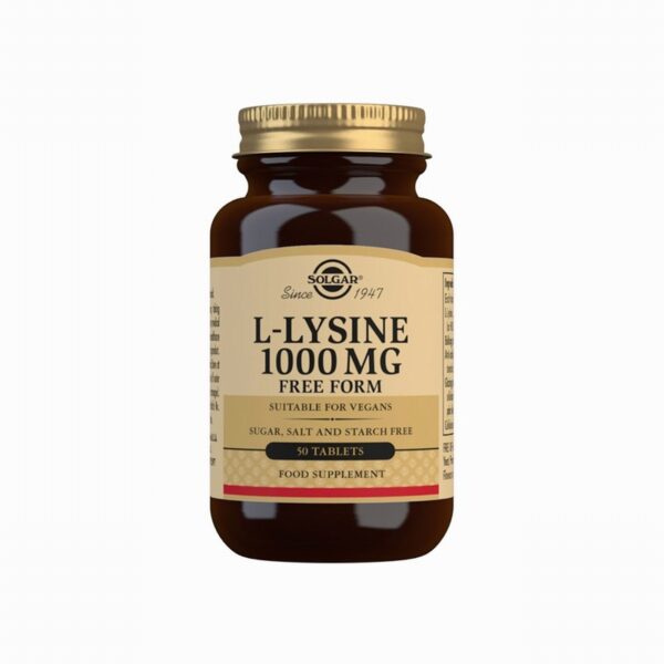 Solgar L – Lysine 1000mg (50s) - Organic to your door