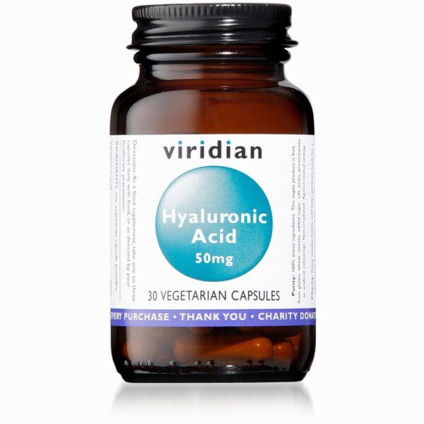 Viridian Hyaluronic Acid 50mg (30s) - Organic to your door