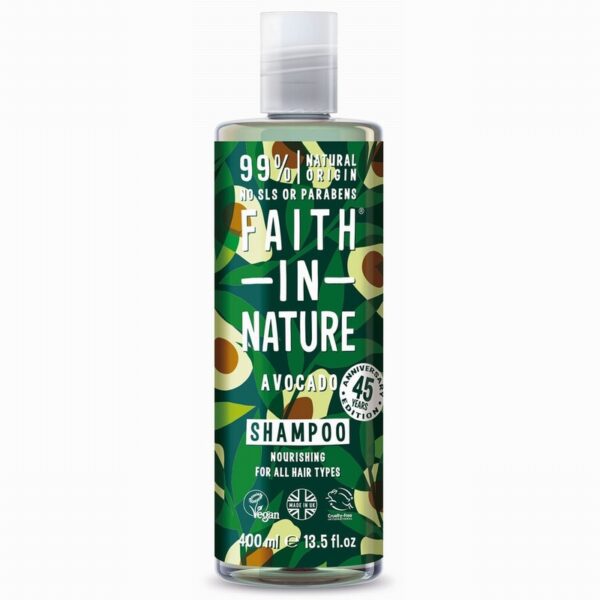 Faith In Nature Shampoo – Avocado (400ml) - Organic to your door