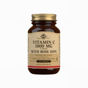 Solgar Vitamin C with Rose Hips 1000mg (100s) - Organic to your door