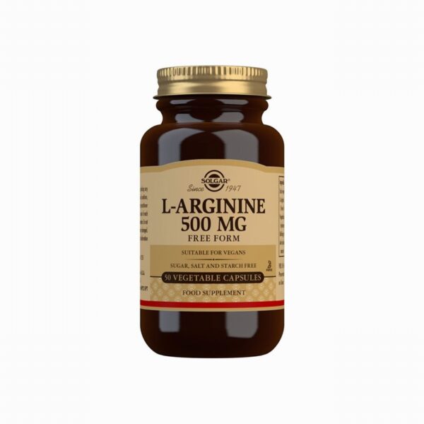 Solgar L-Arginine 500mg (50s) - Organic to your door