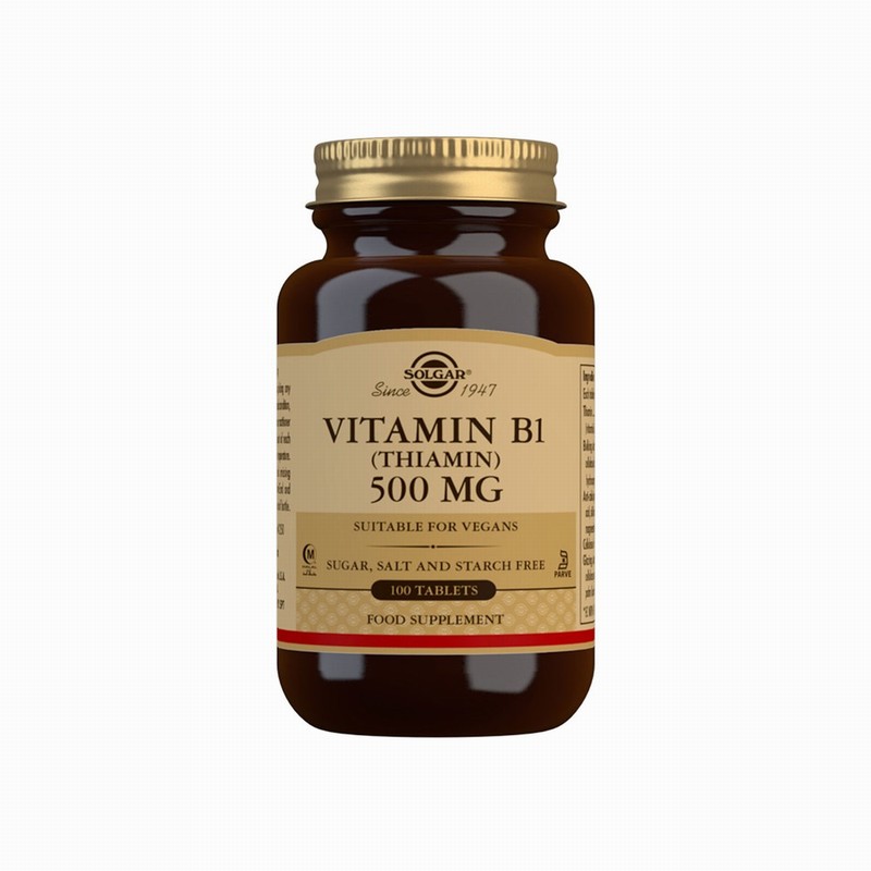 Solgar Vitamin B1 Thiamin 500mg (100s) - Organic to your door