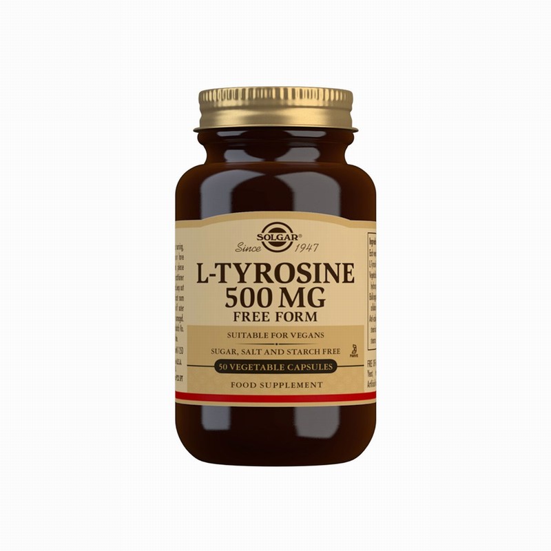 Solgar L-Tyrosine 500mg (50s) - Organic to your door