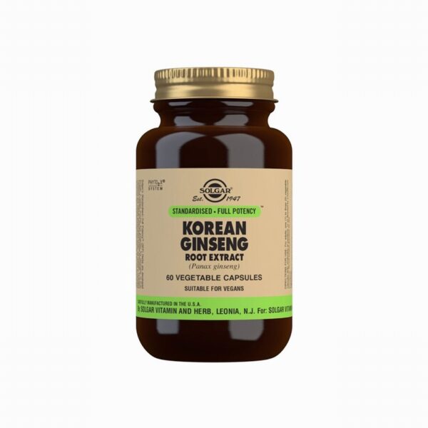 Solgar Korean Panax Ginseng Root Extract (60s) - Organic to your door