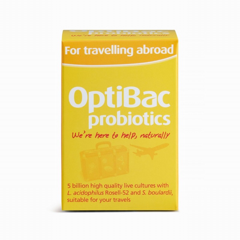 Optibac Probiotics For Travelling Abroad (20s) - Organic to your door