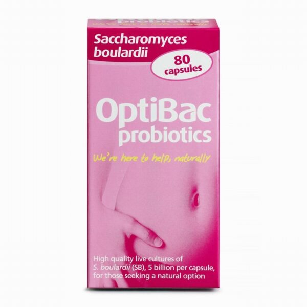 Optibac Probiotics Sacchromyces Boulardii (80s) - Organic to your door