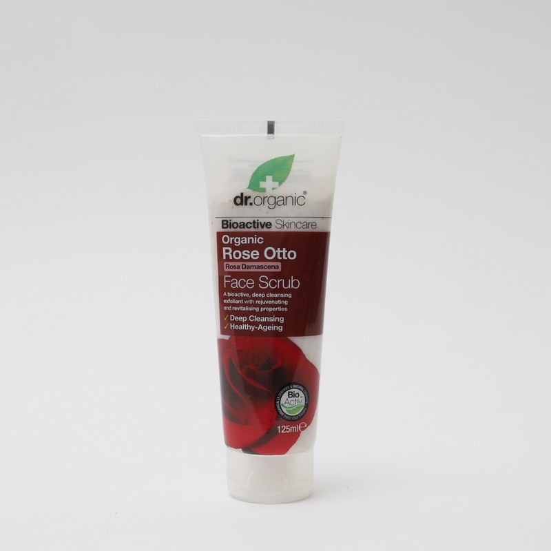 Rose Otto Face Scrub (125ml) - Organic to your door