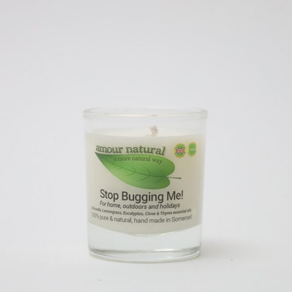 Amour Natural Votive Essential Oil Candle -Stop Bugging Me (55g) - Organic to your door